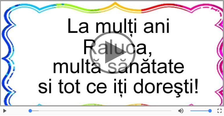 La multi ani, Raluca!