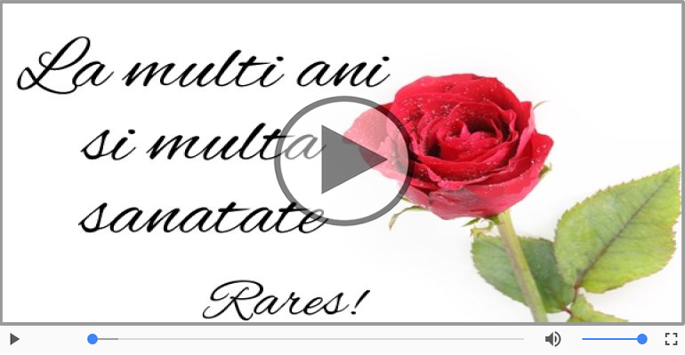 Cantec de la multi ani pentru Rares!