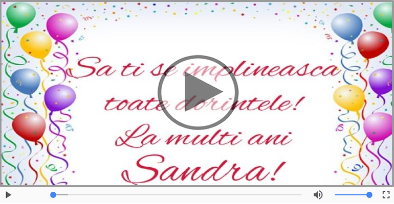 Happy Birthday Sandra!