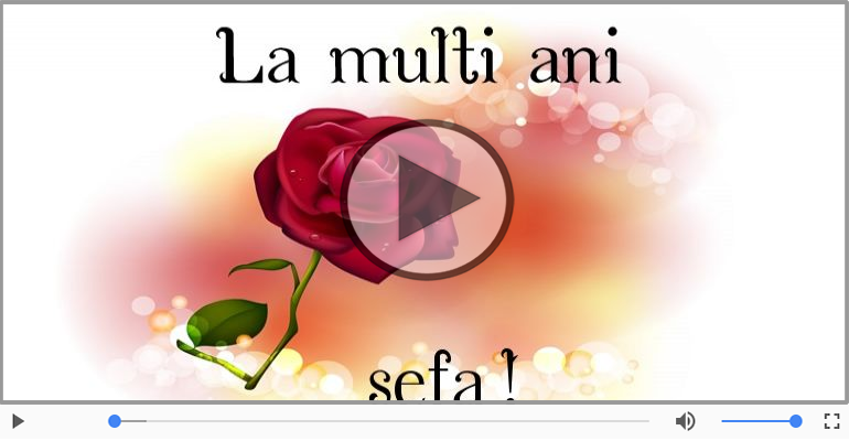 Cantec de la multi ani pentru Sefa!