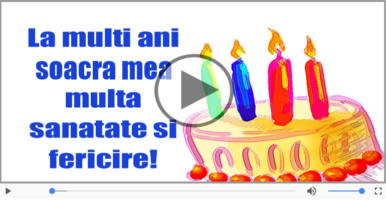 Felicitare muzicala de zi de nastere - La multi ani, Soacra mea!