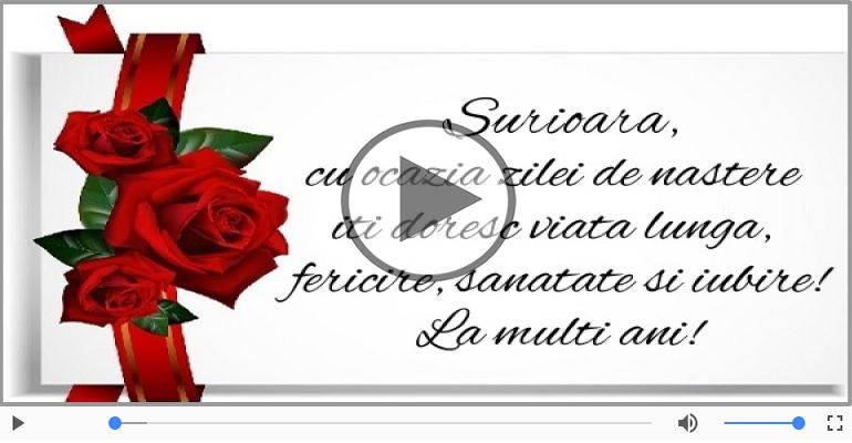 Cantec de la multi ani pentru Sora!