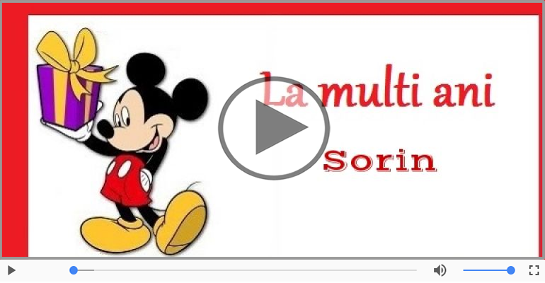 La multi ani, Sorin!