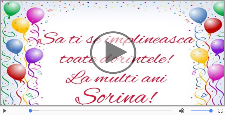 La multi ani, Sorina!