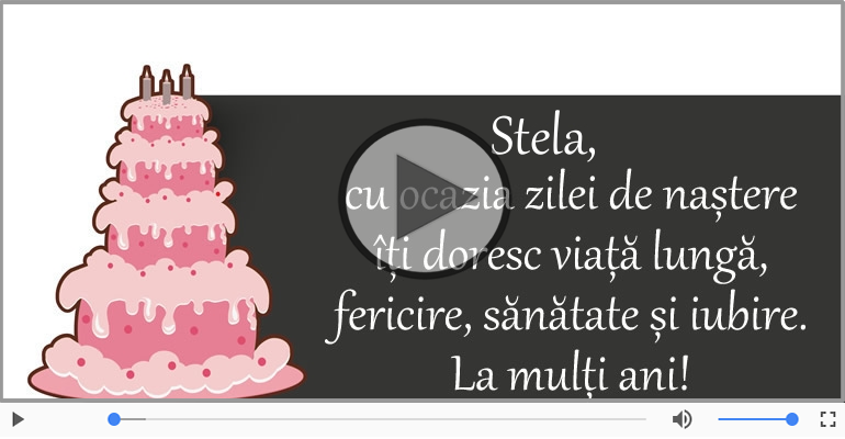 Multi ani traiasca de ziua de nastere pentru Stela!