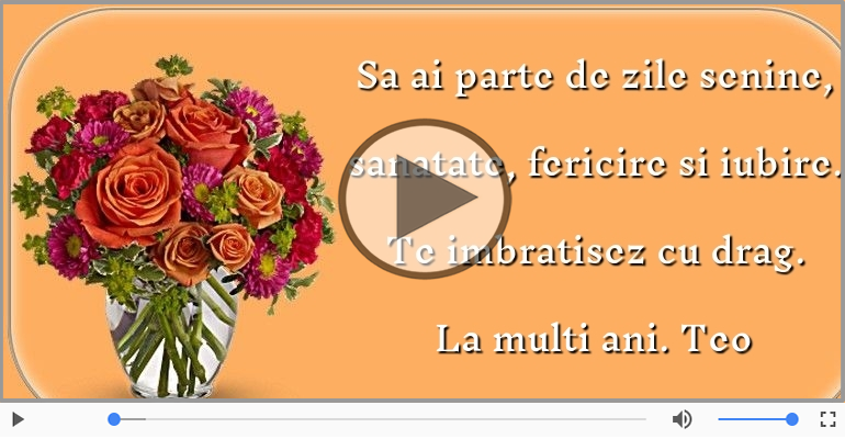 La multi ani cu sanatate, Teo!