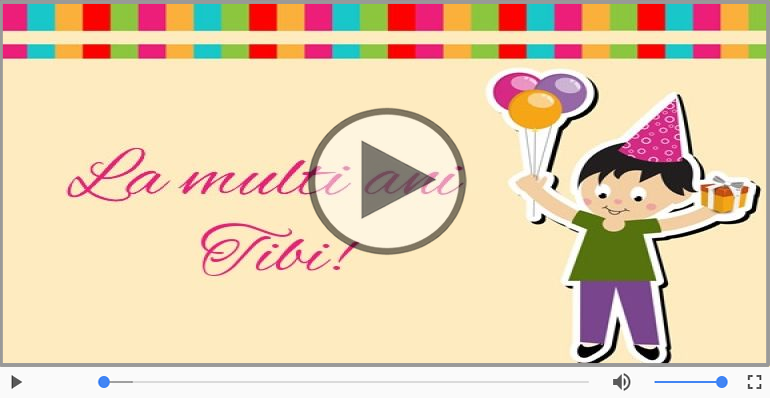 La multi ani, Tibi!