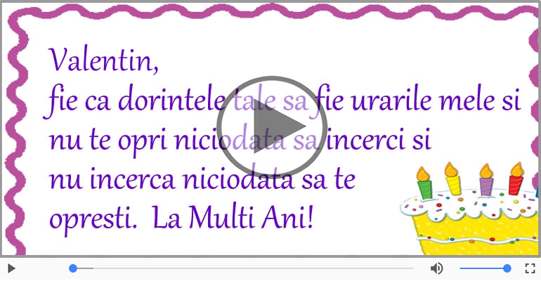 It's your birthday, Valentin! La multi ani!