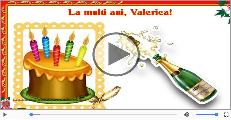 It's your birthday, Valerica! La multi ani!