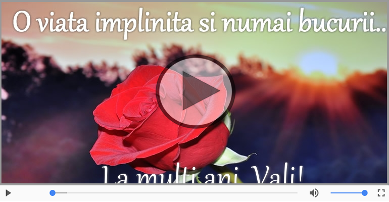 Felicitare muzicala - Happy Birthday Vali!