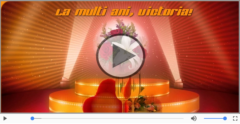 Felicitare muzicala - Happy Birthday Victoria!