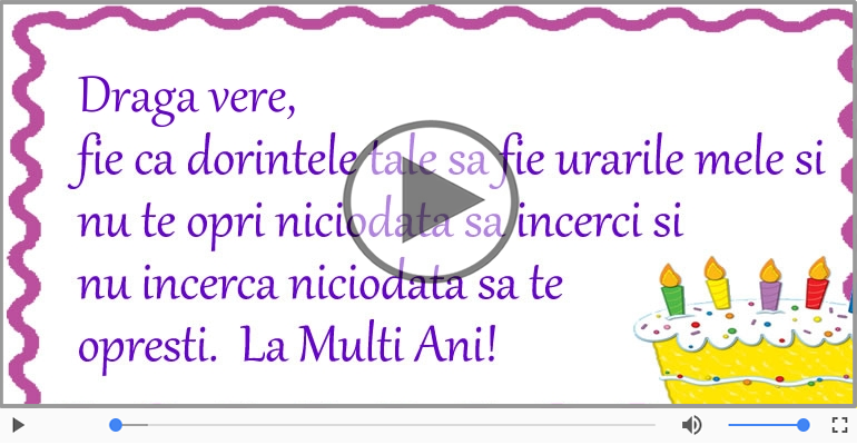 La multi ani, Varul meu! Happy Birthday Varul meu!