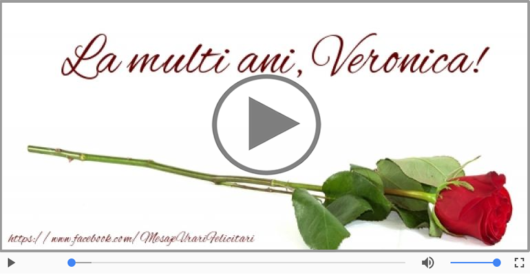 Cantec de la multi ani pentru Veronica!
