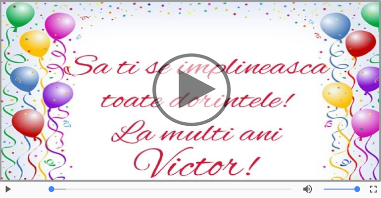 La multi ani, Victor!