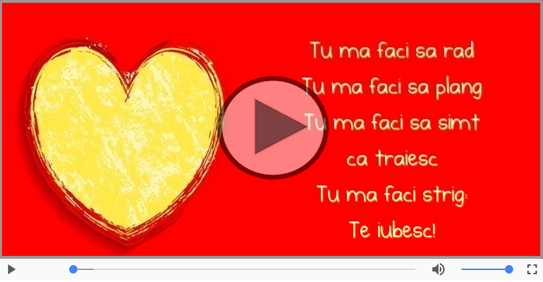 Tu ma faci strig: Te iubesc!