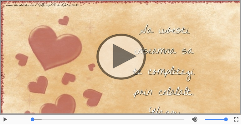 Sa iubesti inseamna ...