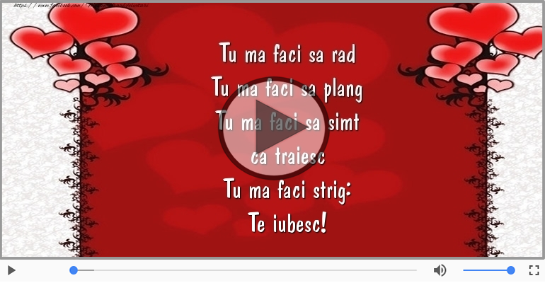 Tu ma faci strig: Te iubesc!