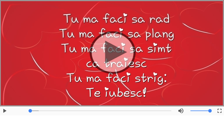 Tu ma faci strig: Te iubesc!