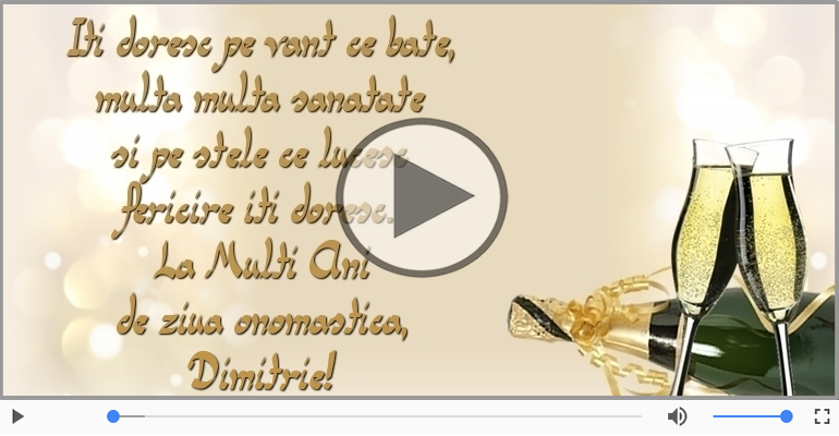 La Multi Ani de ziua onomastica, Dimitrie!