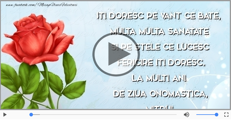 La Multi Ani de ziua onomastica, Mitru!