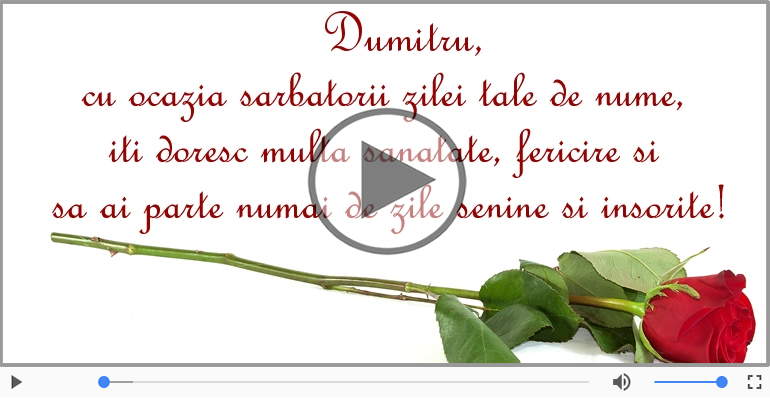 La multi ani, de ziua numelui Dumitru!
