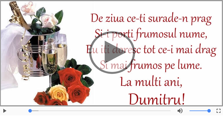 Dumitru, La multi ani de ziua numelui!