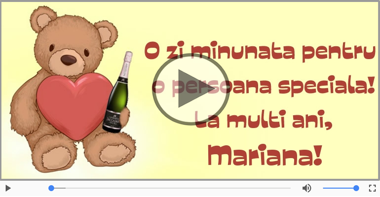 La multi ani, de ziua numelui Mariana!