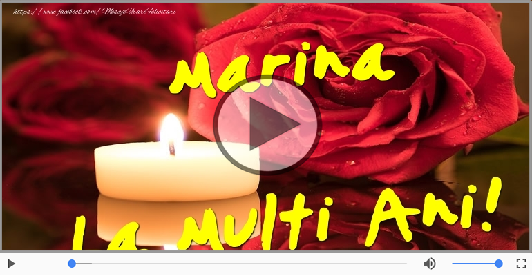Felicitare muzicala de ziua numelui pentru Marina!