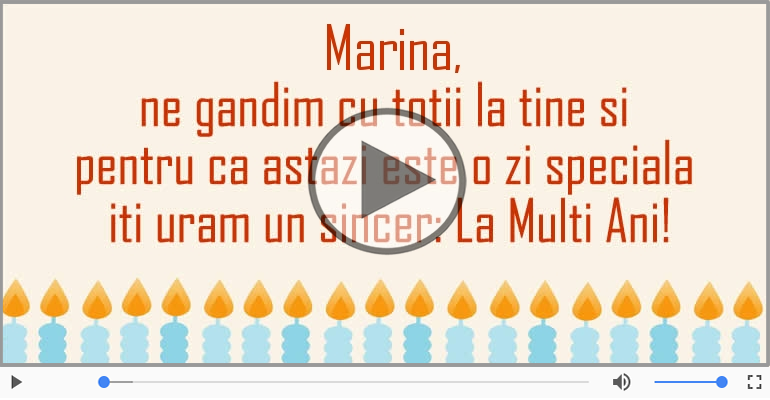 La multi ani, Marina!