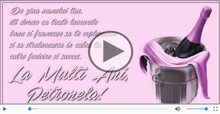 La multi ani, Petronela!