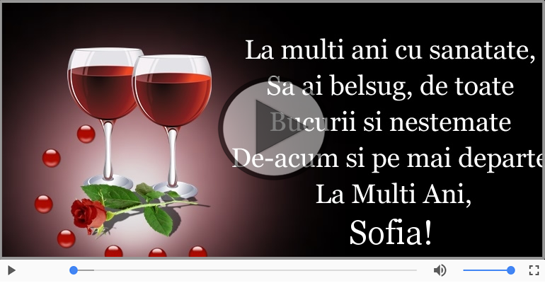 La multi ani, Sofia!