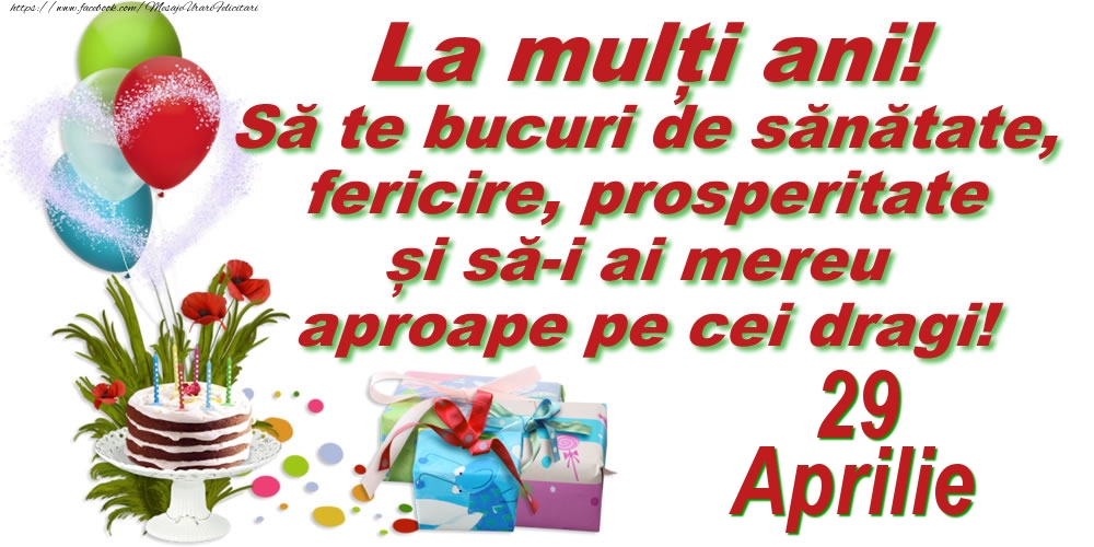 La mulți ani! - 29.Aprilie
