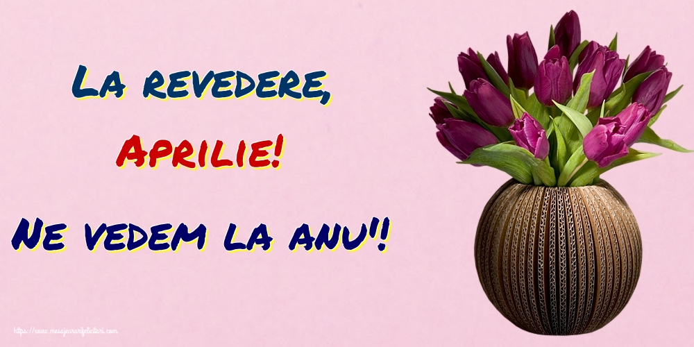 Felicitari de 30 Aprilie - La revedere, Aprilie! Ne vedem la anu'!
