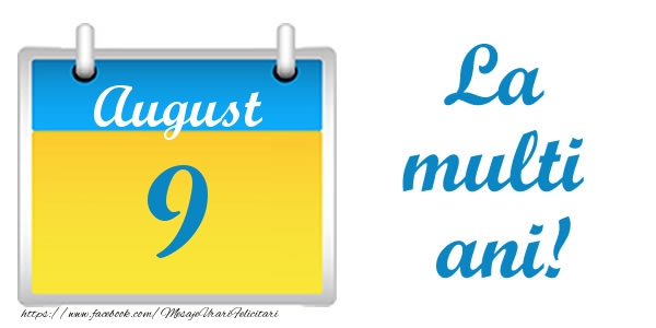 Felicitari de 9 August - La multi ani!