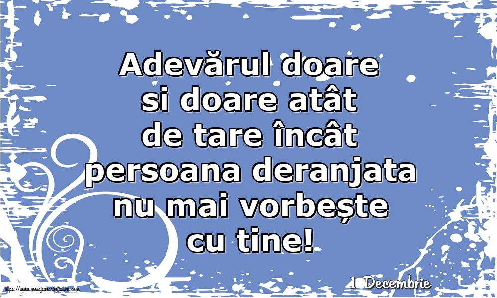Felicitari de 1 Decembrie - 1 Decembrie - Adevărul doare