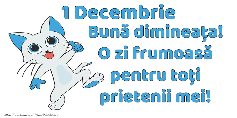 1 Decembrie: Bună dimineața! O zi frumoasă pentru toți prietenii mei!