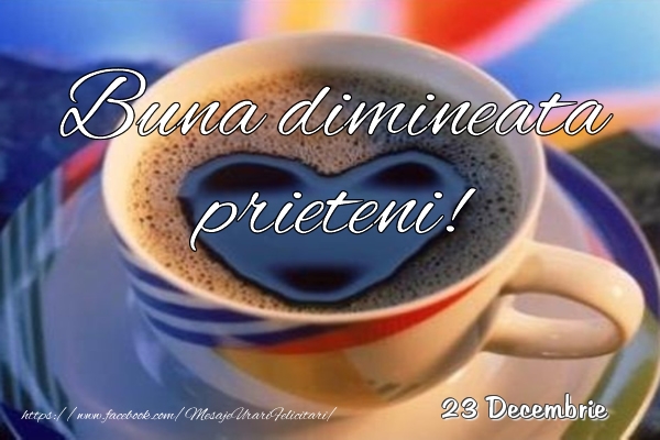 Felicitari de 23 Decembrie - 23 Decembrie - Buna dimineata prieteni!