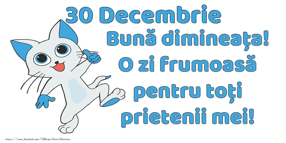 30 Decembrie: Bună dimineața! O zi frumoasă pentru toți prietenii mei!