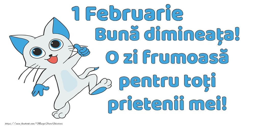 1 Februarie: Bună dimineața! O zi frumoasă pentru toți prietenii mei!