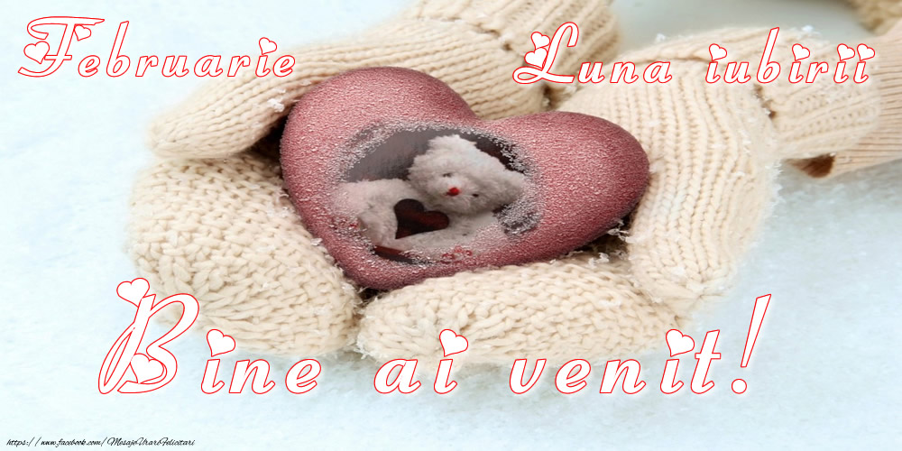 Felicitari de 1 Februarie - Februarie - Luna iubirii - Bine ai venit!