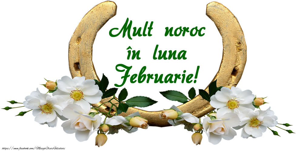 Felicitari de 1 Februarie - Mult noroc în luna Februarie!