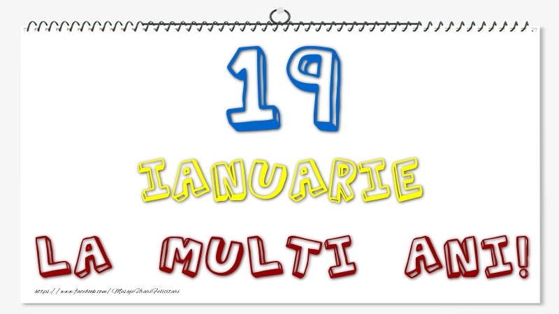 Felicitari de 19 Ianuarie - 19 Ianuarie - La multi ani!