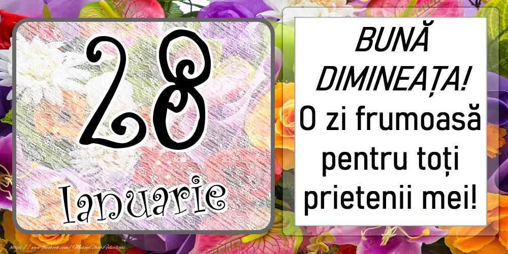 Felicitari de 28 Ianuarie - 28 Ianuarie - BUNĂ DIMINEAȚA! O zi frumoasă pentru toți prietenii mei!