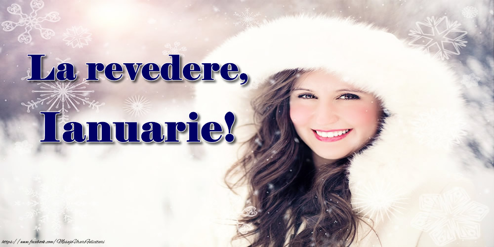 Felicitari de 31 Ianuarie - La revedere, Ianuarie!