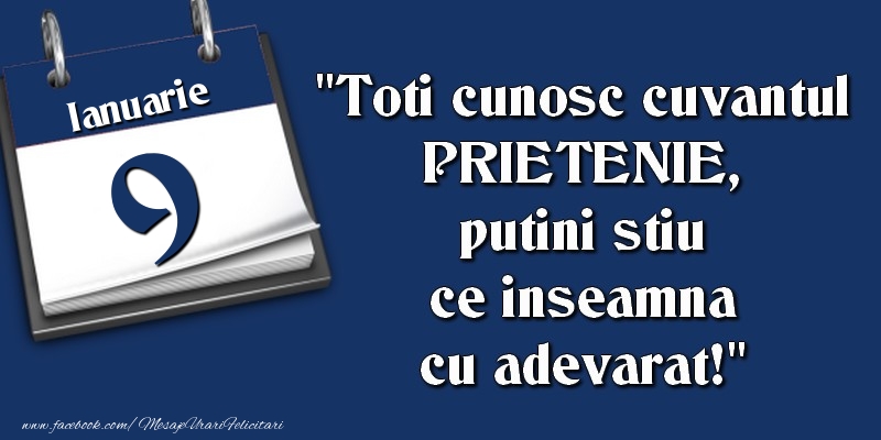 Toti cunosc cuvantul PRIETENIE, putini stiu ce inseamna cu adevarat! 9 Ianuarie