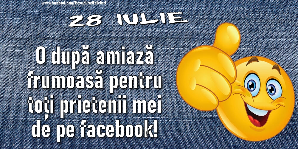 28 Iulie - O după amiază frumoasă pentru toți prietenii mei de pe facebook!