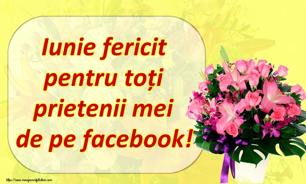 Felicitari de 1 Iunie - Iunie fericit pentru toți prietenii mei de pe facebook!