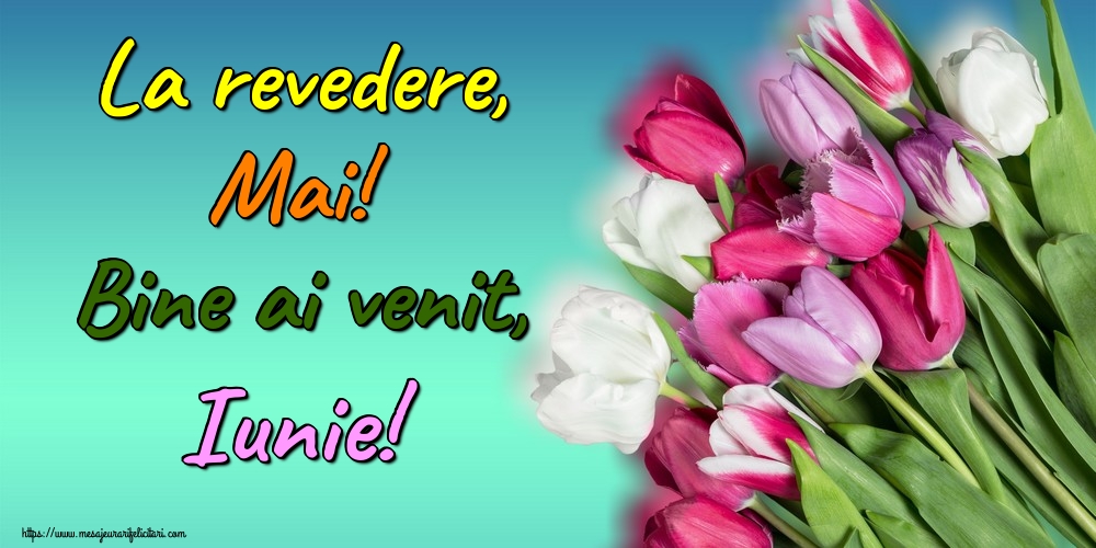 Felicitari de 1 Iunie - La revedere, Mai! Bine ai venit, Iunie!