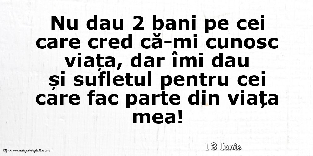 Felicitari de 13 Iunie - 13 Iunie - Nu dau 2 bani