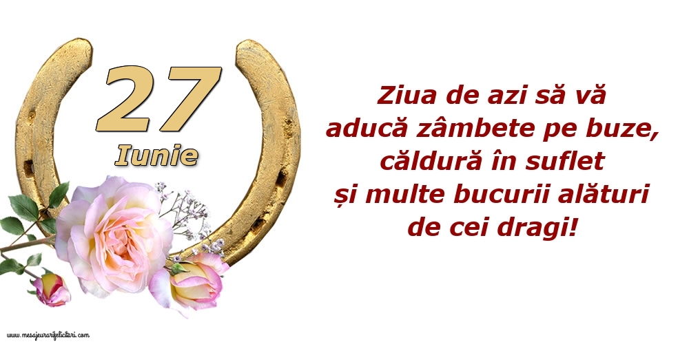 Ziua de azi să vă aducă zâmbete pe buze, căldură în suflet și multe bucurii alături de cei dragi!